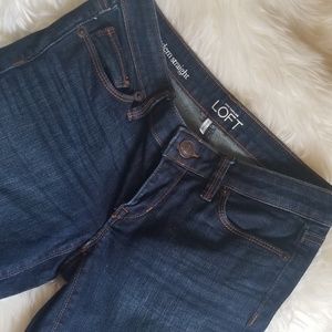 EUC* Loft Modern Straight Jeans* Crop or Straight